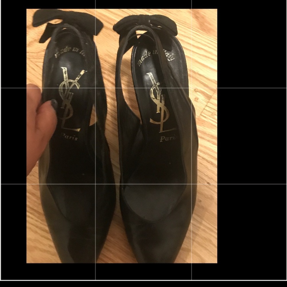 YSL Leather Black Pumps